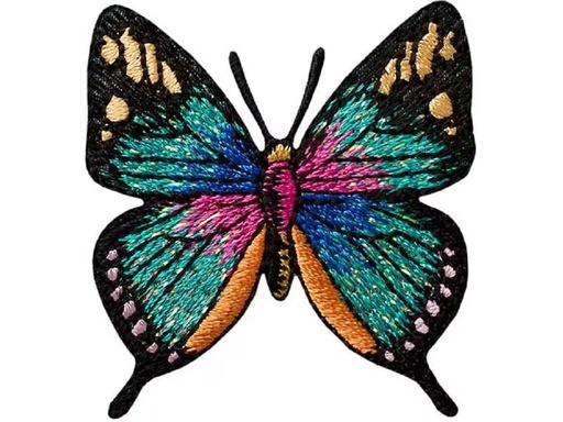 [90298938 1570247] Mono-Quick Aufbügelbild Schmetterling Glitzer 1 Stück
