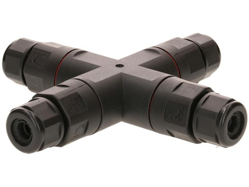 [90298991 1554294] Max Hauri Verbindungsmuffe X-Stück IP68, 6.5 - 11 mm, Schwarz