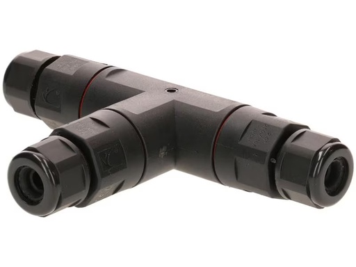 [90299072 1554292] Max Hauri Verbindungsmuffe T-Stück IP68, 6.5 - 11 mm, Schwarz