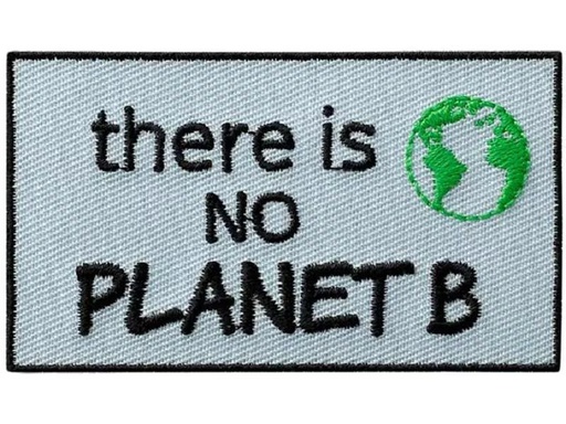 [90299162 1570214] Mono-Quick Aufbügelbild Recycl-Patch No Planet B 1 Stück