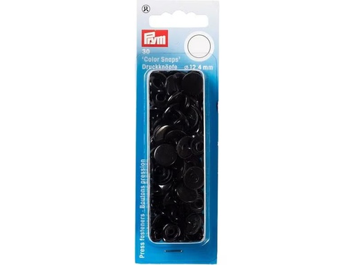 [90300179 1575957] Prym Druckknöpfe Color Snaps Schwarz, 12.4 mm, 30 Stück