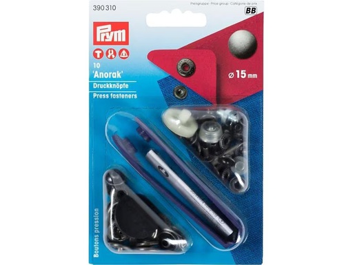 [90300199 1575945] Prym Druckknöpfe Anorak Alteisen, 15 mm