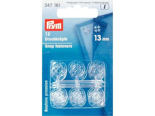 [90300233 1575924] Prym Druckknöpfe Transparent, 13 mm