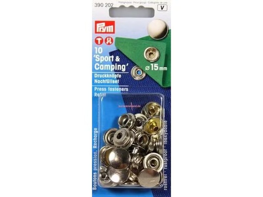 [90300234 1575955] Prym Druckknöpfe Anorak Silber, 15 mm