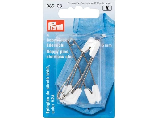 [90300322 1575928] Prym Sicherheitsnadel Weiss, 55 mm