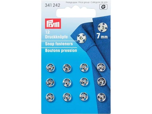 [90300373 1575923] Prym Druckknöpfe Silber, 7 mm