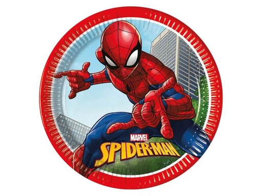 [90300439 1565372] Amscan Einwegteller Marvel Spiderman 8 Stück