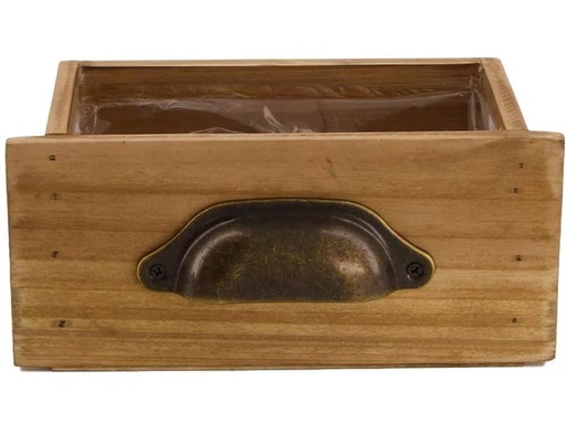 [90300769 1573552] CHALET Aufbewahrungskiste mit Einsatz 18 x 9 x 8 cm, Braun