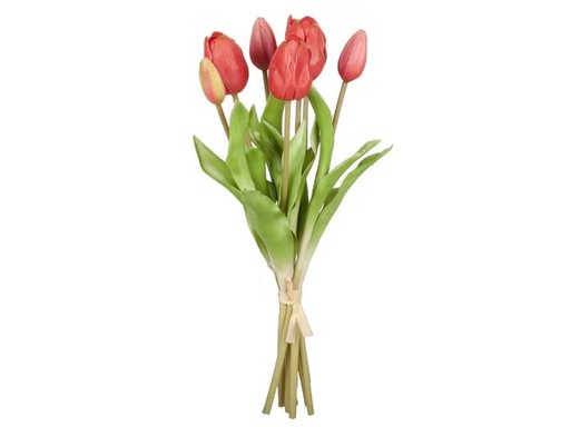 [90300821 1570710] Dekomat AG Kunstblume Tulpen Royla 7er Set, 38 cm