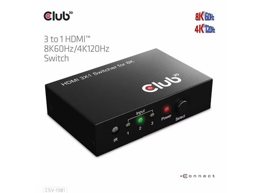 [90301143 1565925] Club 3D Umschalter CSV-1381 HDMI