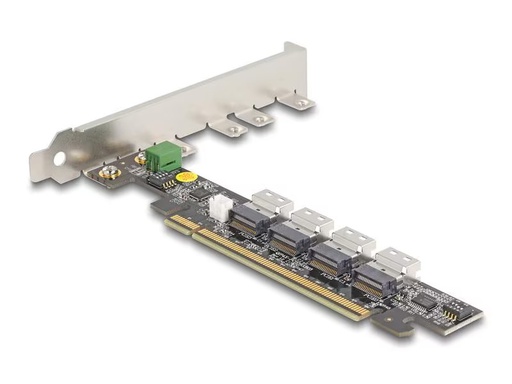 [90301217 1575644] Delock Host Bus Adapter PCI-e x16, 4x SFF-8654 NVMe Bifurcation