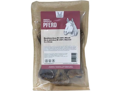 [90301238 1575480] Kaufit Kauknochen Pferd, 12 cm, 165 g, 3 Stück