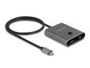 Delock Umschalter USB Type-C 2 auf 1, Bidirektional, 8K