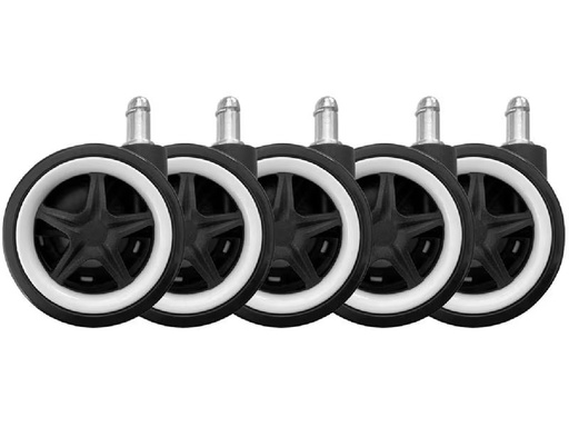 [90301446 1581671] LC-Power Rollen LC-CASTERS-DRIFT 5er Set Weiss