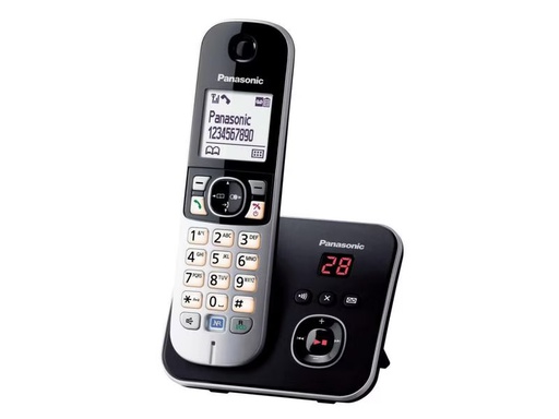 [90301557 1575250] Panasonic Schnurlostelefon KX-TG6821SLB Schwarz