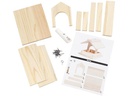 Creativ Company Holzartikel Vogelfutterhaus Set 14.5 x 11.5 x 12.5 cm