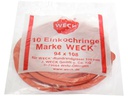 Weck Gummidichtring Ø 10 cm 10 Stück, Rot