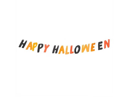 [90302465 1097699] Rico Design Girlande Happy Halloween 3 m, mit passender Schnur
