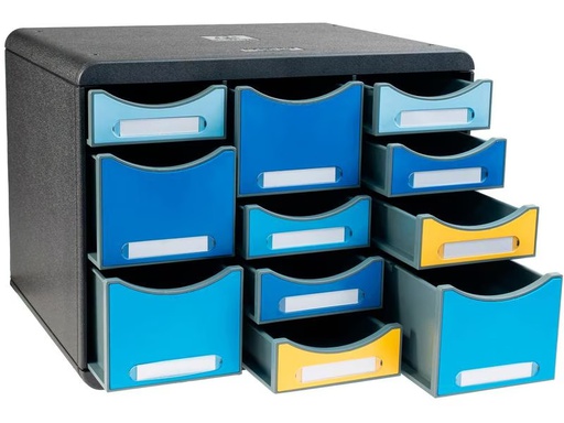 [90302738 1586784] Exacompta Schubladenbox Bee Blue Store Box Multi
