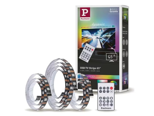 [90302903 1580986] Paulmann EntertainLED USB Strip TV-Beleuchtung RGB+, 65