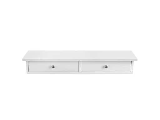 [90303211 1573134] Songmics Wandregal mit 2 Schubladen Weiss