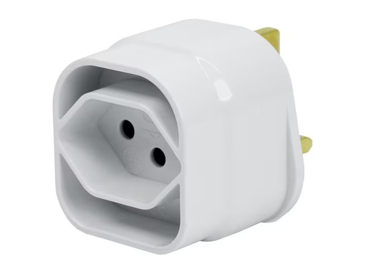 [90303390 1569930] STEFFEN Reiseadapter CH – UK, Weiss