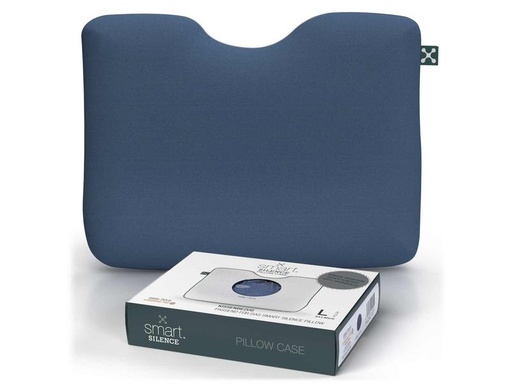 [90303405 1571616] Smartsleep Kopfkissenbezug Silence L 54 x 40 x 12 cm, Dunkelblau