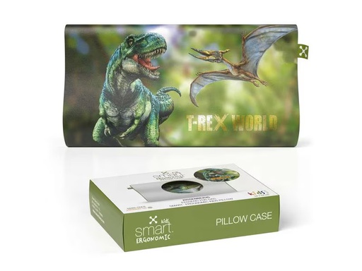 [90303500 1571630] Smartsleep Kinder Kopfkissenbezug Ergonomic T-Rex-World 50 x 32 cm