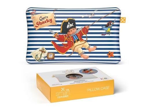 [90303512 1571622] Smartsleep Kinder Kopfkissenbezug Comfort Capt'n Sharky 50 x 32 cm