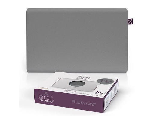 [90303608 1571619] Smartsleep Kopfkissenbezug Relaxing + XL 60 x 40 x 7 cm, Grau