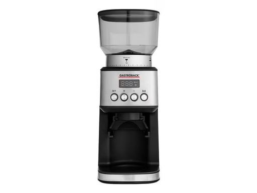 [90303640 1576326] Gastroback Kaffeemühle Design Digital 42643 Schwarz/Silber