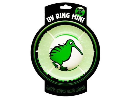 [90303917 1576300] KIWI WALKER Hunde-Spielzeug Glow Ring Mini, Ø 13 cm