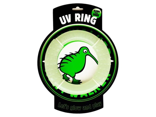 [90303991 1576299] KIWI WALKER Hunde-Spielzeug Glow Ring Maxi, Ø 17 cm