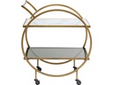 Kare Bartrolley Loft 85 x 74 cm, Messing