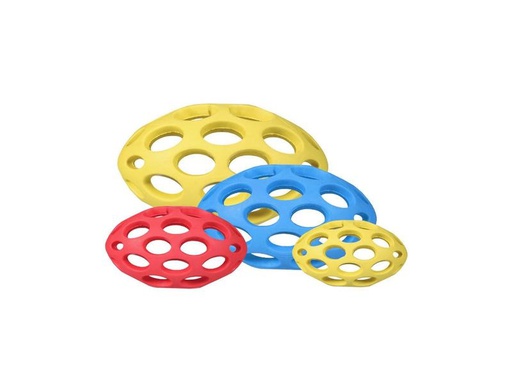 [90304006 1571893] JW Pet Hunde-Spielzeug Hol-ee Football Medium, 15 cm, Assortiert