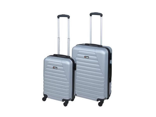 [90304475 1571522] KOOR Reisekofferset World Superb 2-teilig, Silbergrau
