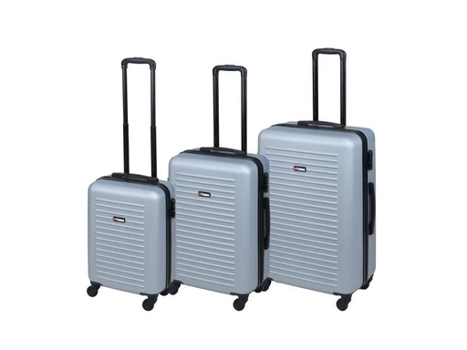 [90304484 1571521] KOOR Reisekofferset World Superb 3-teilig, Silbergrau