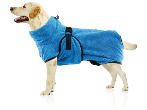 [90304533 1560545] SwissPet Bademantel Wety, XXL, 77 cm, Blau