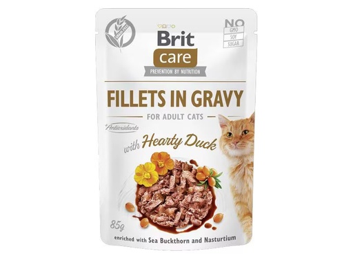 [90304545 1585504] Brit Nassfutter Care Fillets Sauce Ente, 85 g