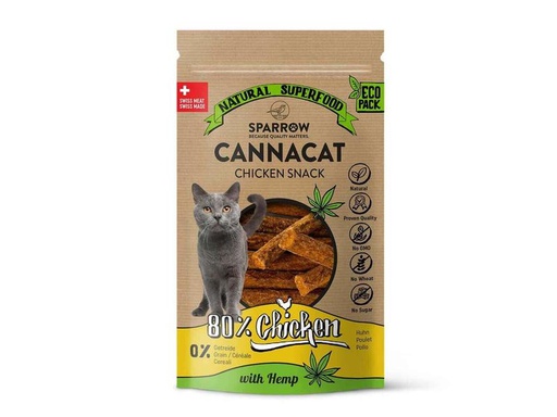 [90304556 1584227] Sparrow Katzen-Snack CannaCat Relax Sticks mit CBD Huhn, 50 g
