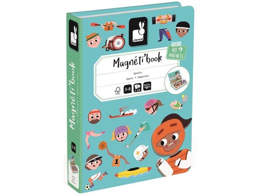 [90304577 1580804] Janod Magnetbuch Sports
