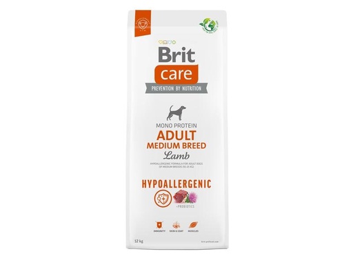 [90304675 1585491] Brit Trockenfutter Care Adult Medium Hypoallergenic Lamm, 12 kg