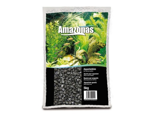 [90304716 1577913] AMAZONAS Bodengrund Aquarienkies 2-3 mm, 5 kg, Schwarz