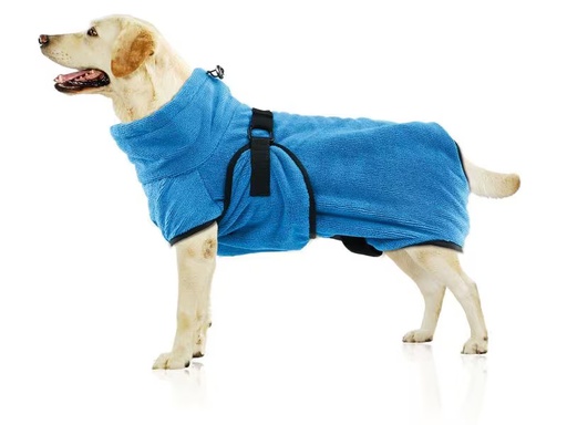 [90304742 1560543] SwissPet Bademantel Wety, M, 40 cm, Blau