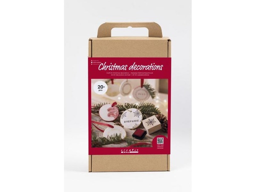 [90304785 1582326] Creativ Company Bastelset Weihnachtskugeln Ton