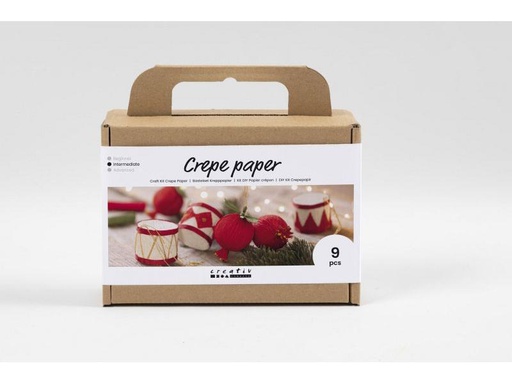 [90304835 1582319] Creativ Company Bastelset Weihnachtskugeln Krepppapier