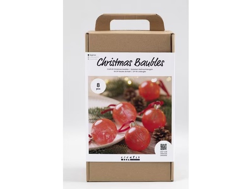 [90304836 1582322] Creativ Company Bastelset Weihnachtskugeln Marmorieren
