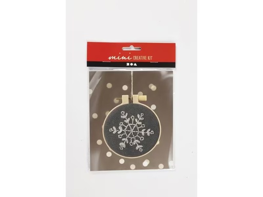 [90304892 1582342] Creativ Company Bastelset Sticken Schneeflocke