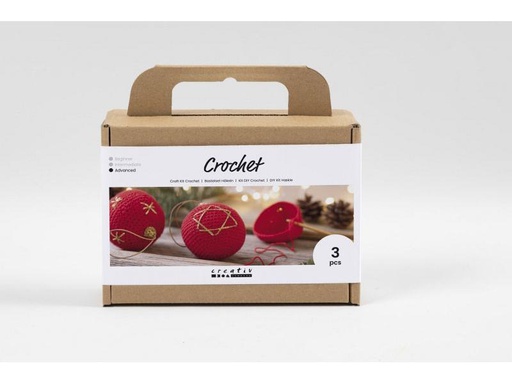 [90304946 1582320] Creativ Company Bastelset Weihnachtskugeln Häkeln
