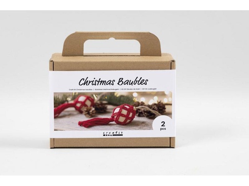 [90305036 1582318] Creativ Company Bastelset Weihnachtskugeln Macrame